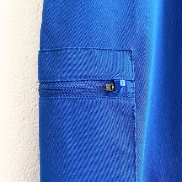 Jaanuu Jogger Scrub Pants Womens Size 1X Blue Adult Polyester Bottoms Pockets - Picture 3 of 11